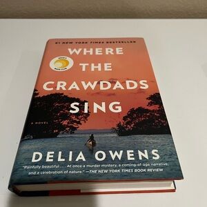 Hardcover book where the crawdads sing